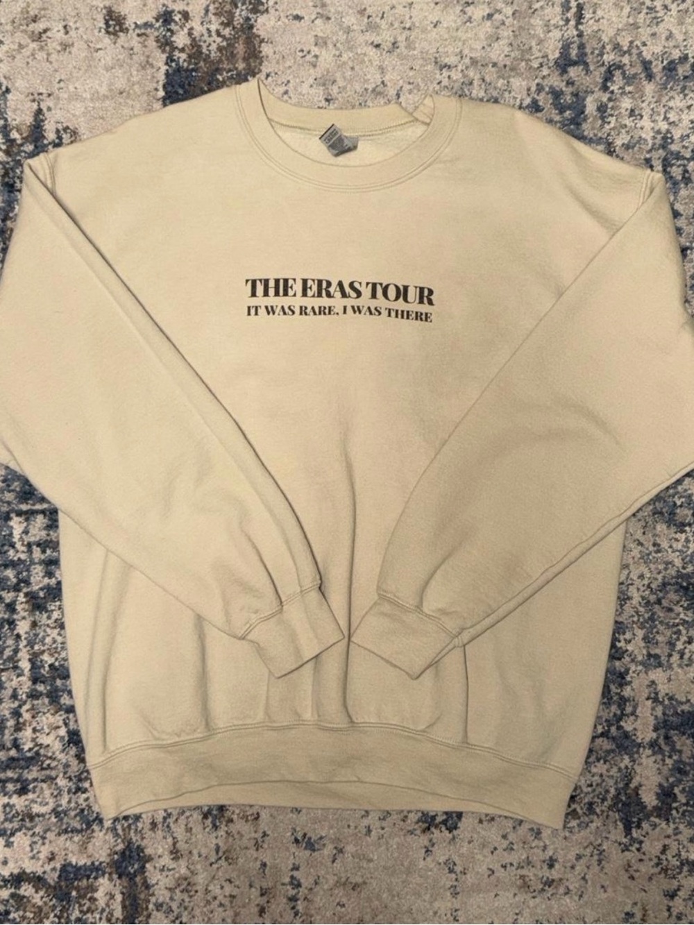 Gildan Beige 'THE ERAS TOUR' Crewneck Sweatshirt